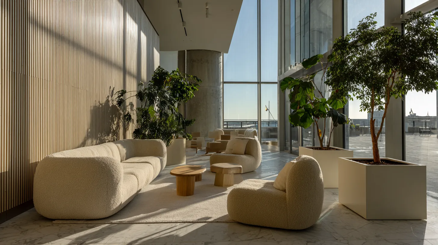 Modern corporate lounge interior