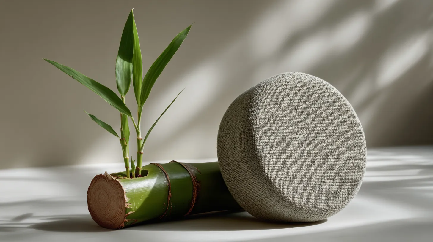 Bamboo raw material and acoustic element